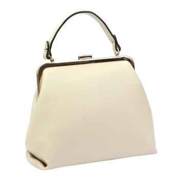 Kožená kabelka Luka béžová KZ53306