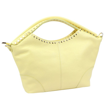 Kožená kabelka Camilla žltá KZ2261457