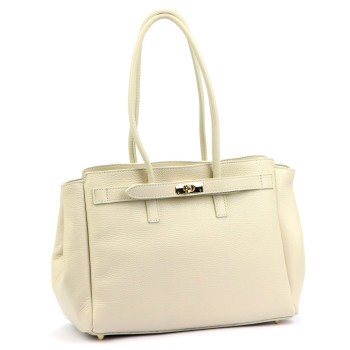 Kožená kabelka Camilla béžová KZ2261219