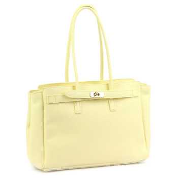 Kožená kabelka Camilla žltá KZ2261218