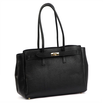 Kožená kabelka Camilla čierna KZ2260992