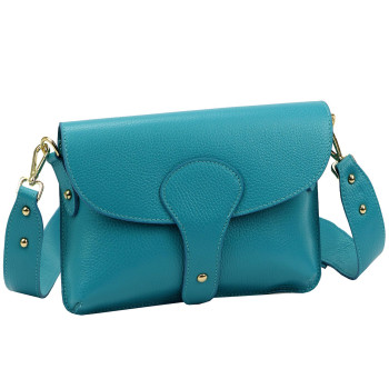 Kožená kabelka Luka tyrkysová KZ2261716