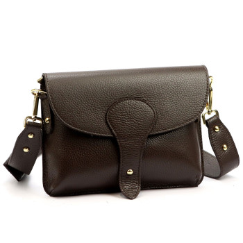 Kožená kabelka Luka hnedá KZ2259253