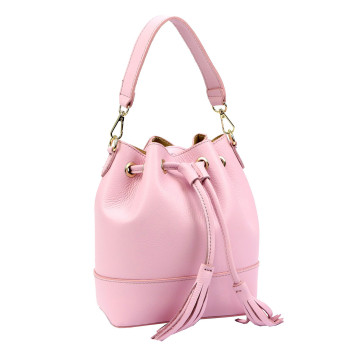 Kožená kabelka Luka ružová KZ2261620