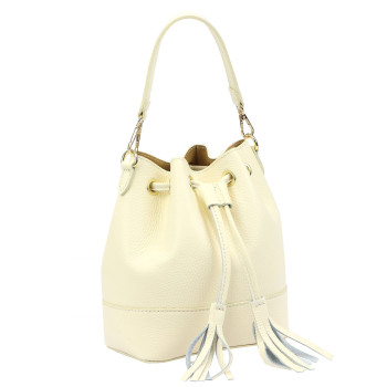 Kožená kabelka Luka smotnova béžová KZ2261664