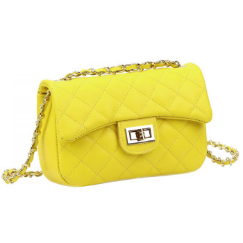 Kožená kabelka Luka žltá KZ2261688