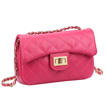 Kožená kabelka Luka fuchsiová KZ2261683