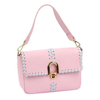 Kožená kabelka Luka ružová KZ2261690