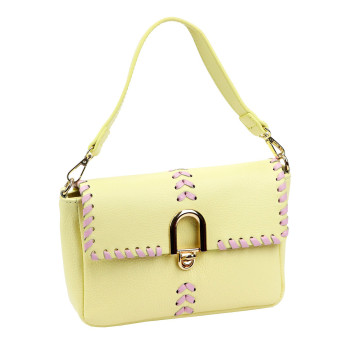 Kožená kabelka Luka žltá KZ2261689