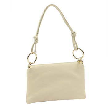 Kožená kabelka Luka béžová KZ2261601