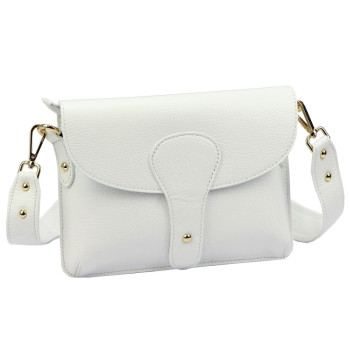 Kožená kabelka Luka biela KZ2261089