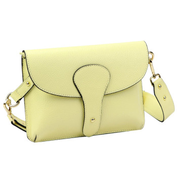 Kožená kabelka Luka žltá KZ2261088