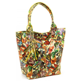 Kožená kabelka Luka žltá KZ2261714