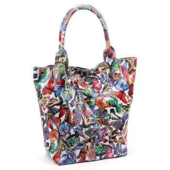 Kožená kabelka Luka modrá KZ2261715