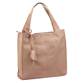 Kožená kabelka Luka ružová KZ2261309