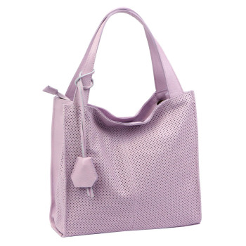 Kožená kabelka Luka fialová  KZ2261315