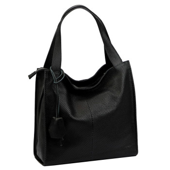 Kožená kabelka Luka čierna KZ2261308