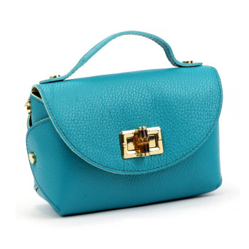 Kožená kabelka Luka tyrkysová KZ2261625