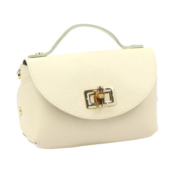 Kožená kabelka Luka béžová KZ2261629