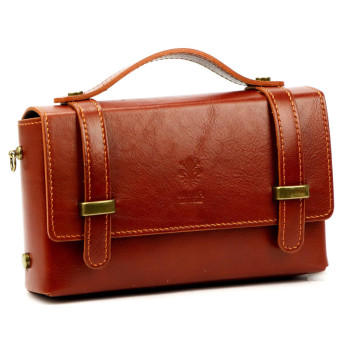 Kožená kabelka Florence hnedá KZ2261887