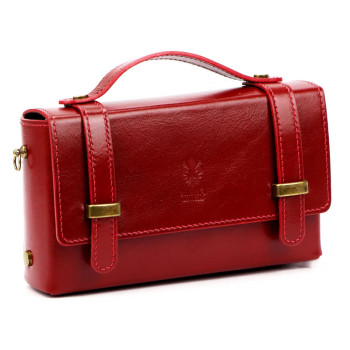 Kožená kabelka Florence červená KZ2261889