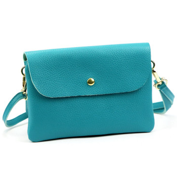 Kožená kabelka Luka tyrkysová KZ2261891