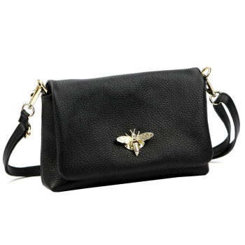 Kožená kabelka Luka čierna KZ2261869