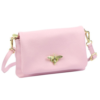 Kožená kabelka Luka ružová KZ2261901