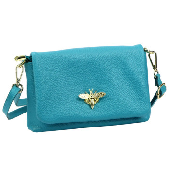 Kožená kabelka Luka tyrkysová KZ2261899