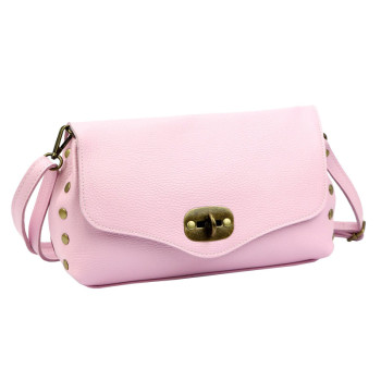 Kožená kabelka Luka ružová KZ2261915