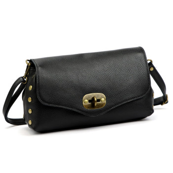 Kožená kabelka Luka čierna KZ2261875