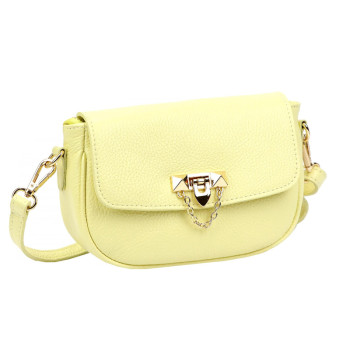 Kožená kabelka Luka žltá KZ2261910