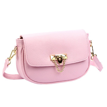 Kožená kabelka Luka ružová KZ2261908