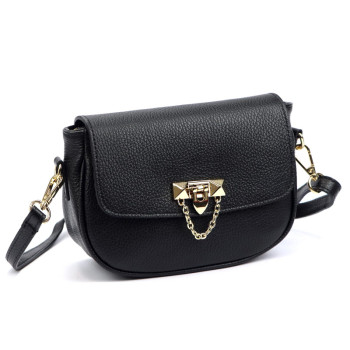 Kožená kabelka Luka čierna KZ2261882