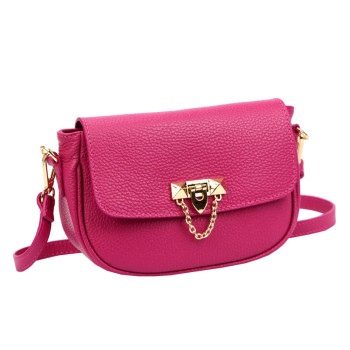 Kožená kabelka Luka fuchsiová KZ2261911