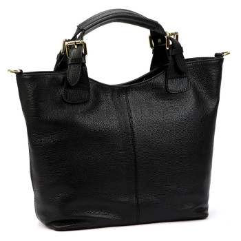 Kožená kabelka Luka čierna KZ2261382