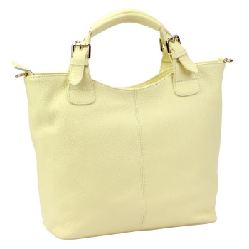 Kožená kabelka Luka žltá KZ2261436