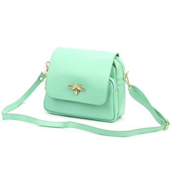 Kožená kabelka Luka zelená KZ2261252