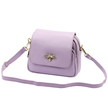 Kožená kabelka Luka fialová KZ2261254