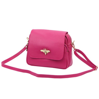 Kožená kabelka Luka fuchsiová KZ2261255