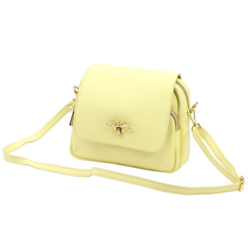 Kožená kabelka Luka žltá KZ2261256