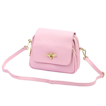 Kožená kabelka Luka ružová KZ2261257