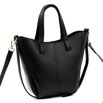 Kožená kabelka Luka čierna KZ2261881