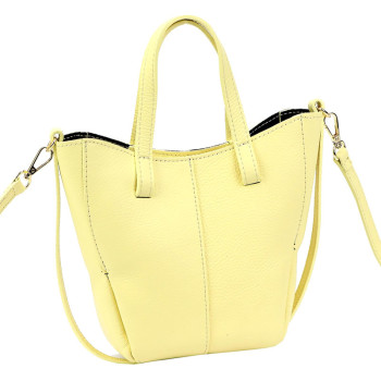 Kožená kabelka Luka žltá KZ2261944