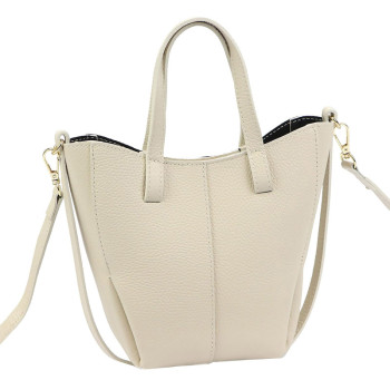 Kožená kabelka Luka béžová KZ2261941