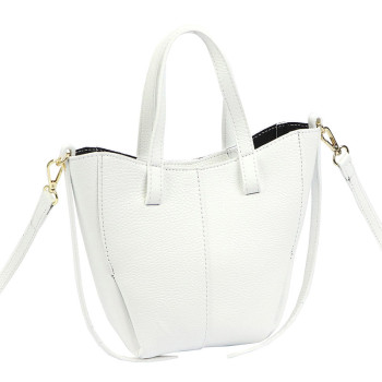 Kožená kabelka Luka biela KZ2261943