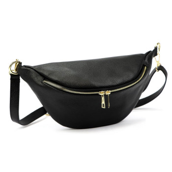 Dámska kožená ľadvinka čierna KZ2260884