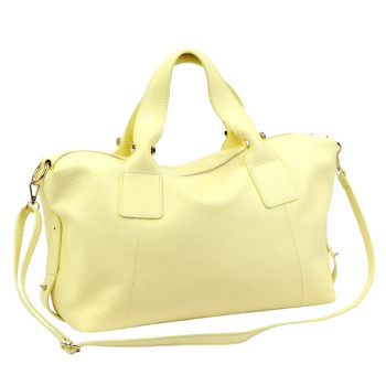 Kožená kabelka Luka žltá KZ2261957