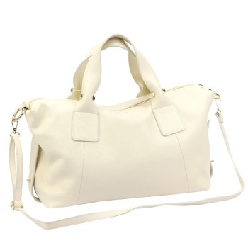 Kožená kabelka Luka béžová KZ2261955