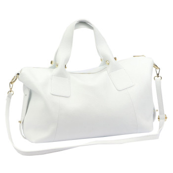 Kožená kabelka Luka biela KZ2261958